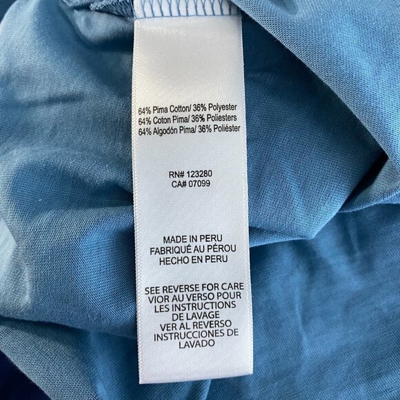 Travis Mathew Golf‎ Polo Shirt Short Sleeve Blue Pi - Picture 5 of 6